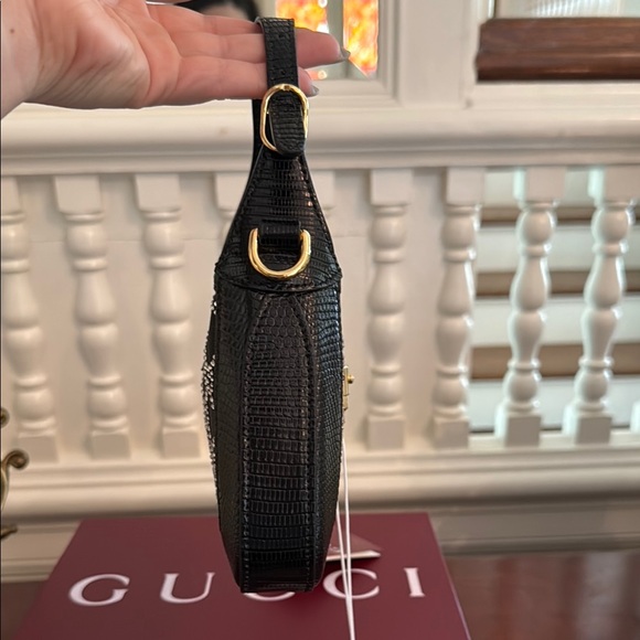 SOLD LIMITED LIZARD GUCCI CRYSTAL GG JACKIE 1961 - Picture 5 of 16